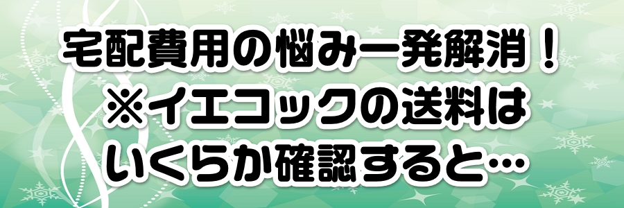宅配費用の悩み一発解消!※イエコックの送料はいくらか確認すると…